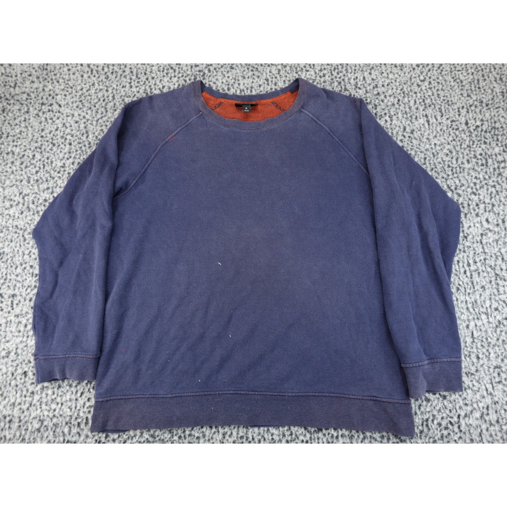 Patagonia Crewneck Sweatshirt Mens XL Blue Raglan Sleeve Fleece Lined Pullover